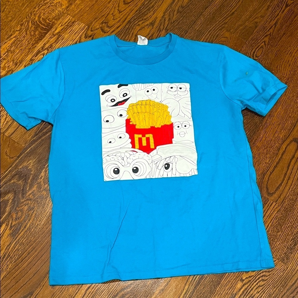 Mc a Donald’s XL Blue T-Shirt with Cartoon Print